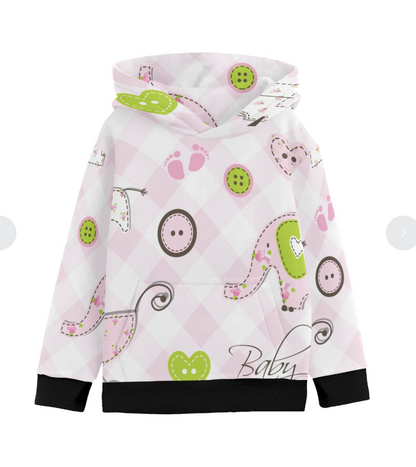 Sudadera de Manga Larga con Capucha para Niña Pequeña – Modelo H57