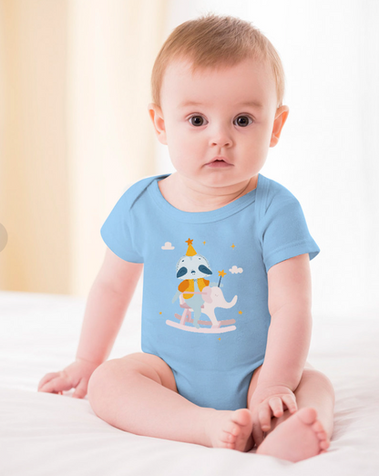 Body de Manga Corta para Bebé