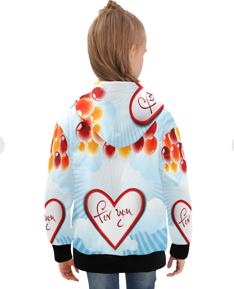 Sudadera de Manga Larga con Capucha para Niña Grande