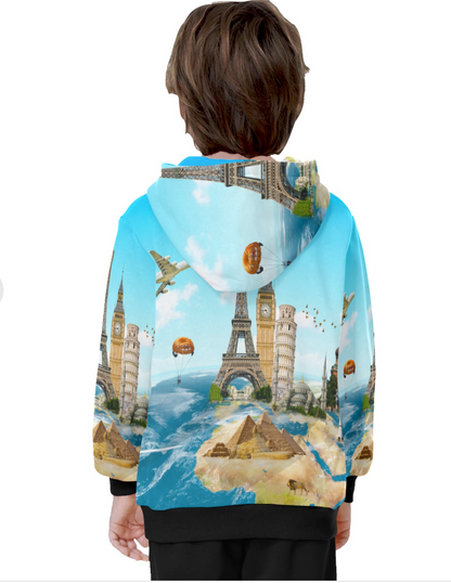Sudadera de Manga Larga con Capucha para Niño Grande – Modelo H57
