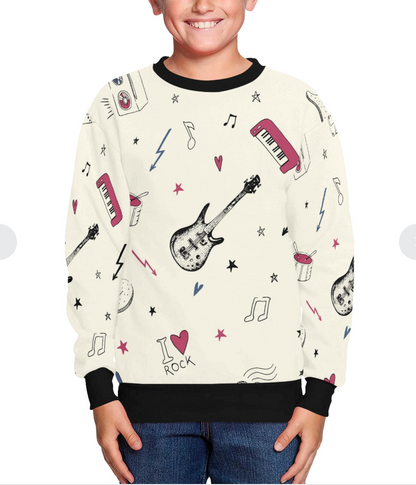 Sudadera Afelpada Infantil con Estampado Completo