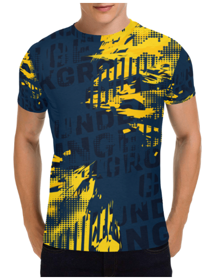 Men's All Over Print T-shirt (USA Size) (Model T40)