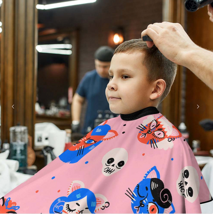 Capa infantil de barbería personalizada
