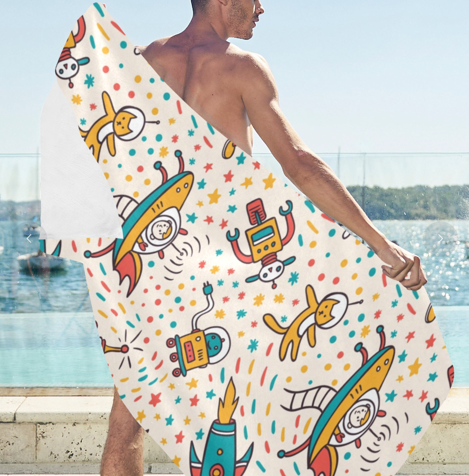 Toalla de playa de gamuza 31.5"x 71"