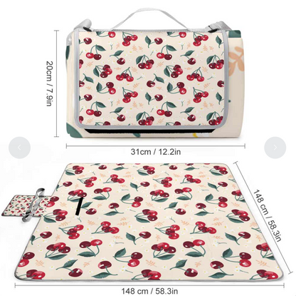 Manta de picnic cuadrada personalizada
