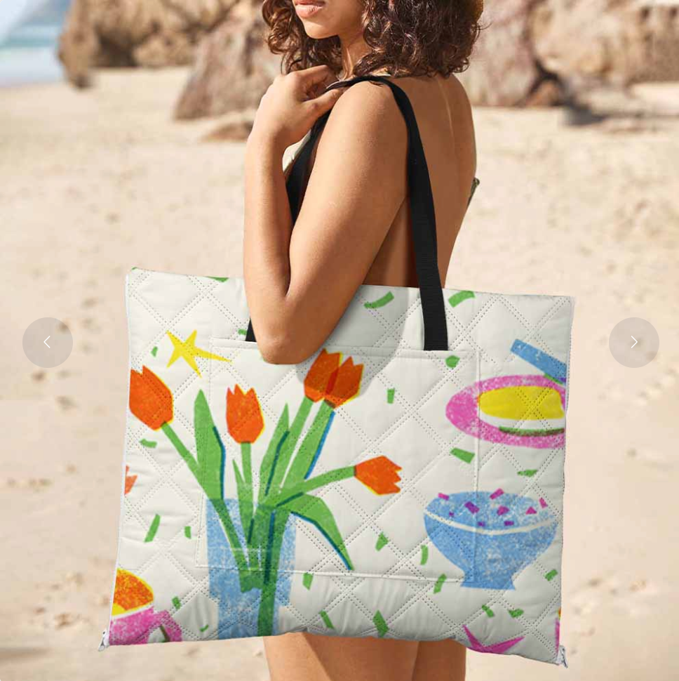 Manta de picnic personalizada con cierre