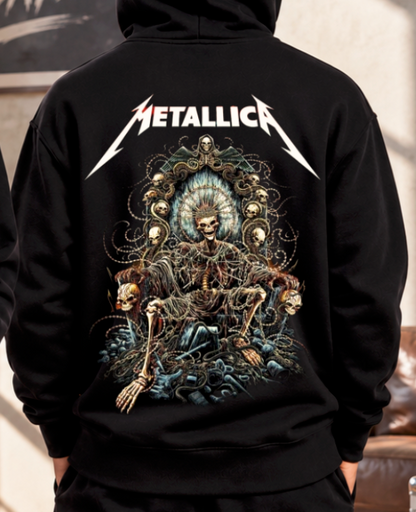 Sudadera BLACK OUT – Metallica · Felpa Nacional Peinada 290 g