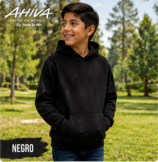 Sudadera con capucha AHÍVA 50% algodón/ 50% poliester , 7 colores