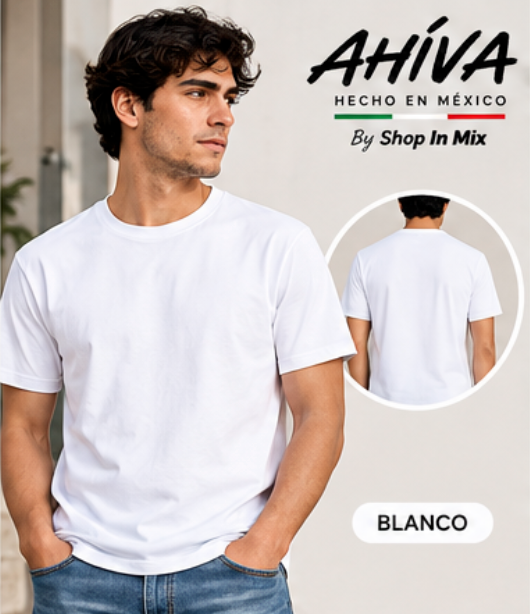 Playera Cuello Redondo Manga Corta para Caballero · 100% Algodón AC200