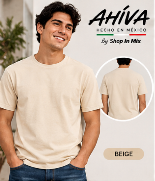 Playera Cuello Redondo Manga Corta para Caballero · 100% Algodón AC200