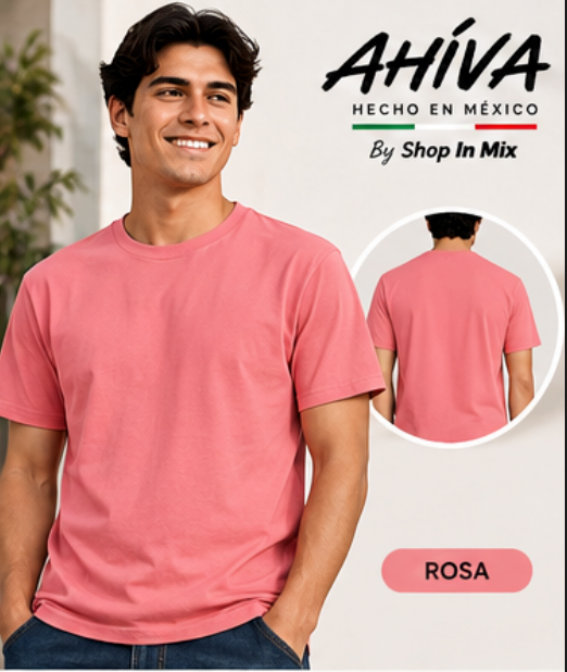 Playera Cuello Redondo Manga Corta para Caballero · 100% Algodón AC200