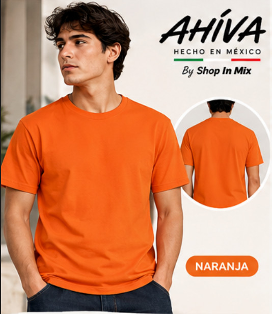 Playera Cuello Redondo Manga Corta para Caballero · 100% Algodón AC200