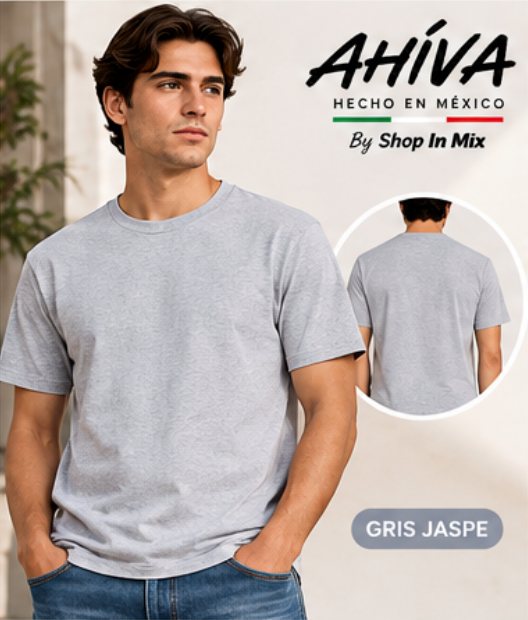 Playera Cuello Redondo Manga Corta para Caballero · 100% Algodón AC200