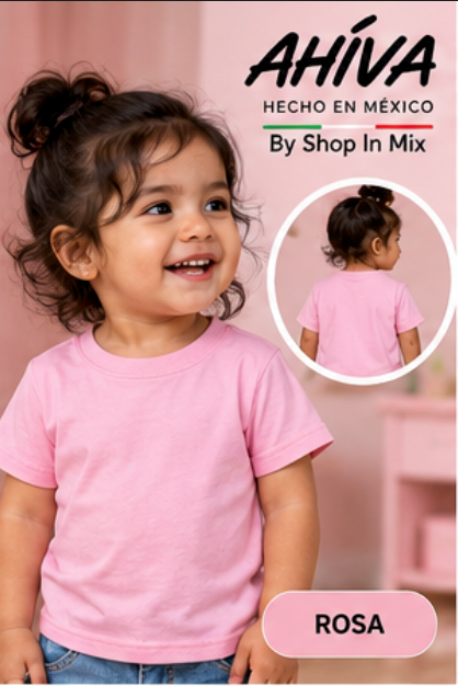 Playera AHÍVA 100% algodón por Bebé