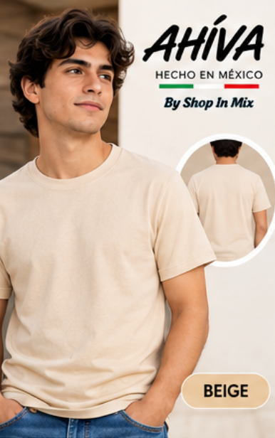 Playera Cuello Redondo Manga Corta para Caballero · 100% Algodón AC300