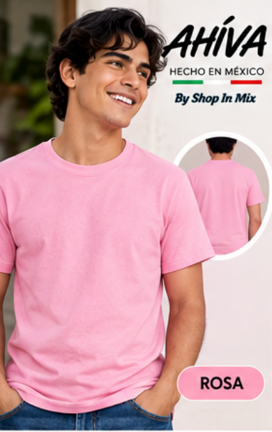 Playera Cuello Redondo Manga Corta para Caballero · 100% Algodón AC300