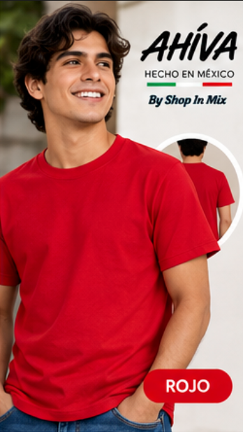 Playera Cuello Redondo Manga Corta para Caballero · 100% Algodón AC300