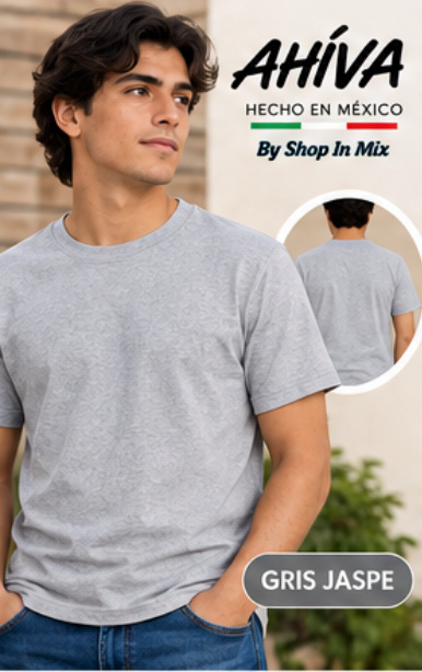 Playera Cuello Redondo Manga Corta para Caballero · 100% Algodón AC300