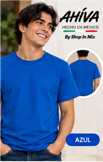 Playera Cuello Redondo Manga Corta para Caballero · 100% Algodón AC300