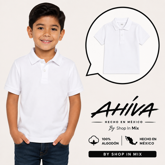 POLO AHÍVA 100% Algodón por niño