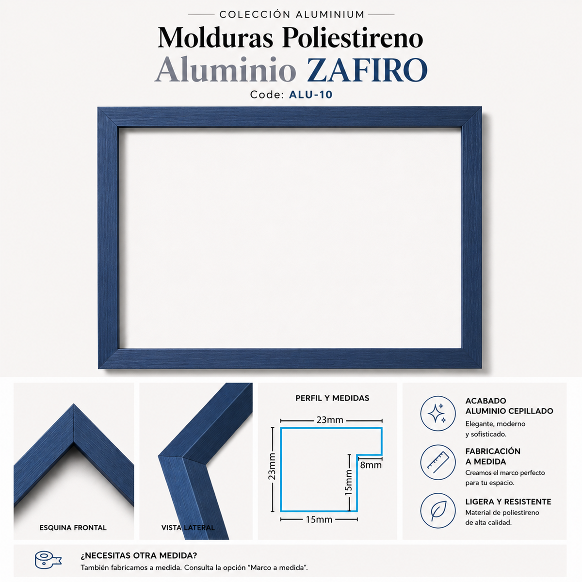 Marco Essential Colección Aluminio ZAFIRO ALU-10