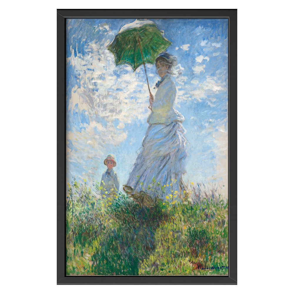 Recarga vertical Larga Switch in Art impressa Claude Monet "Madame Monet y su hijo"