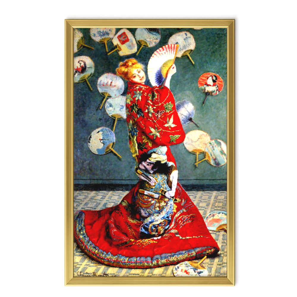 Recarga vertical Larga Switch in Art impressa Claude Monet "La japonesa"