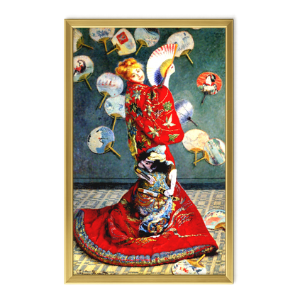 Recarga vertical Larga Switch in Art impressa Claude Monet "La japonesa"