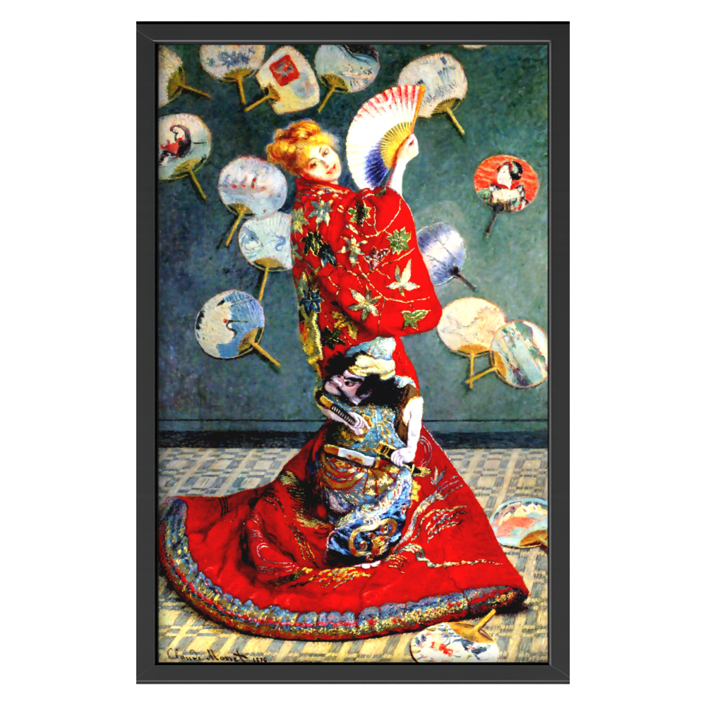 Recarga vertical Larga Switch in Art impressa Claude Monet "La japonesa"