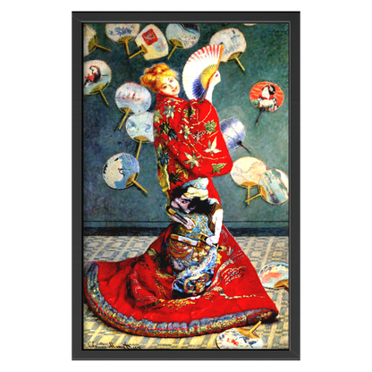 Recarga vertical Larga Switch in Art impressa Claude Monet "La japonesa"