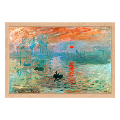 Recarga horizontal Larga Switch in Art impressa Claude Monet "Impresión, sol naciente"