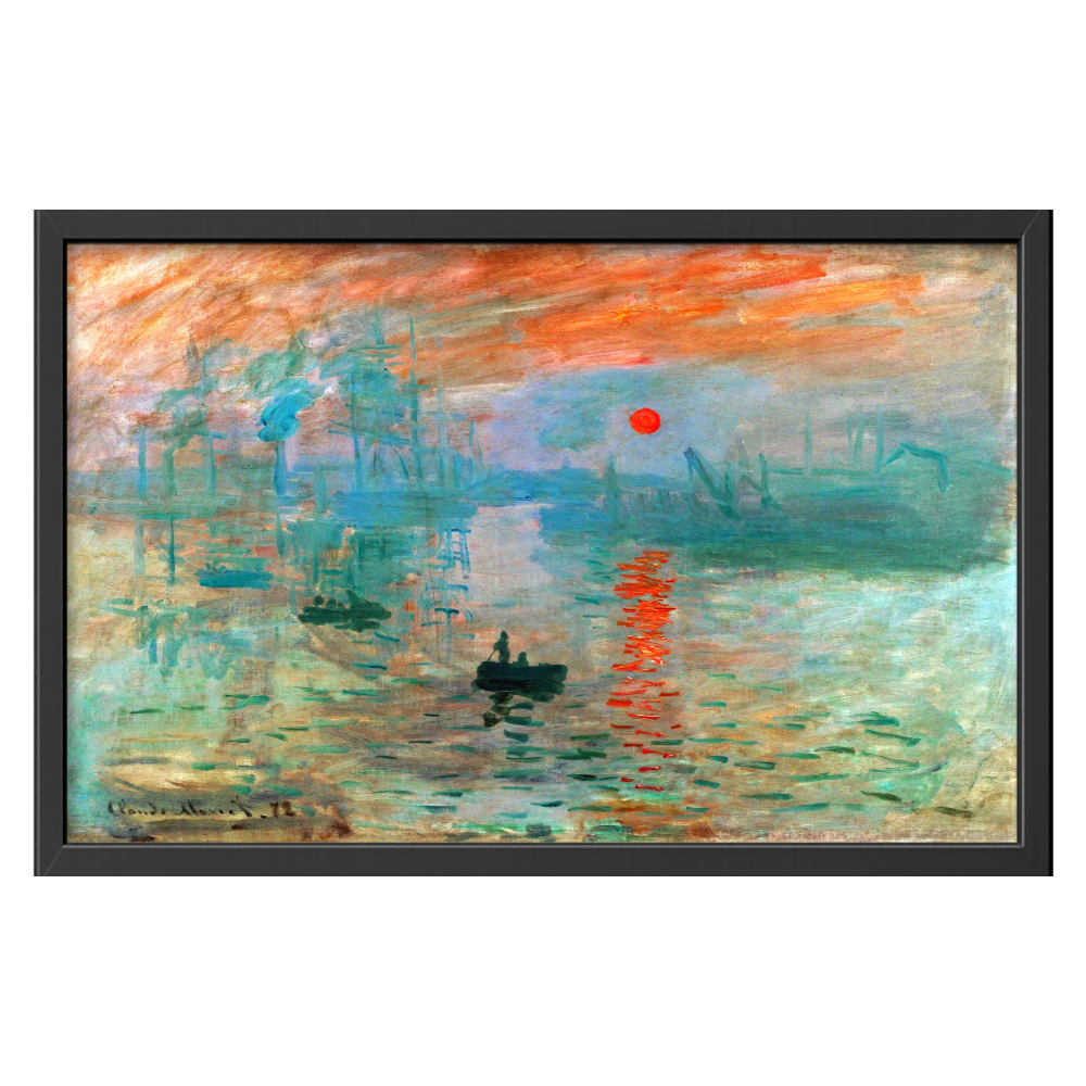 Recarga horizontal Larga Switch in Art impressa Claude Monet "Impresión, sol naciente"