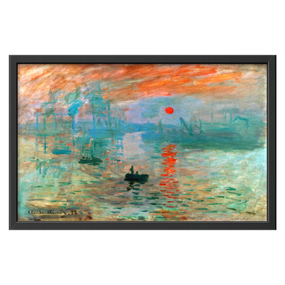 Recarga horizontal Larga Switch in Art impressa Claude Monet "Impresión, sol naciente"