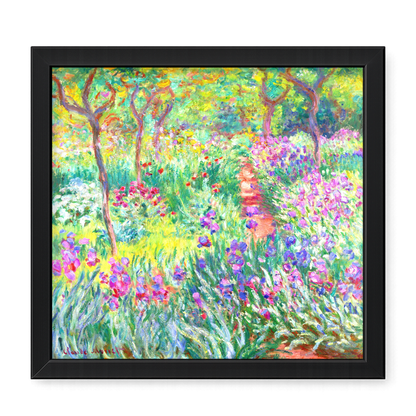 Recarga Cuadrado Switch in Art impressa Claude Monet "El jardín de Monet en Giverny "