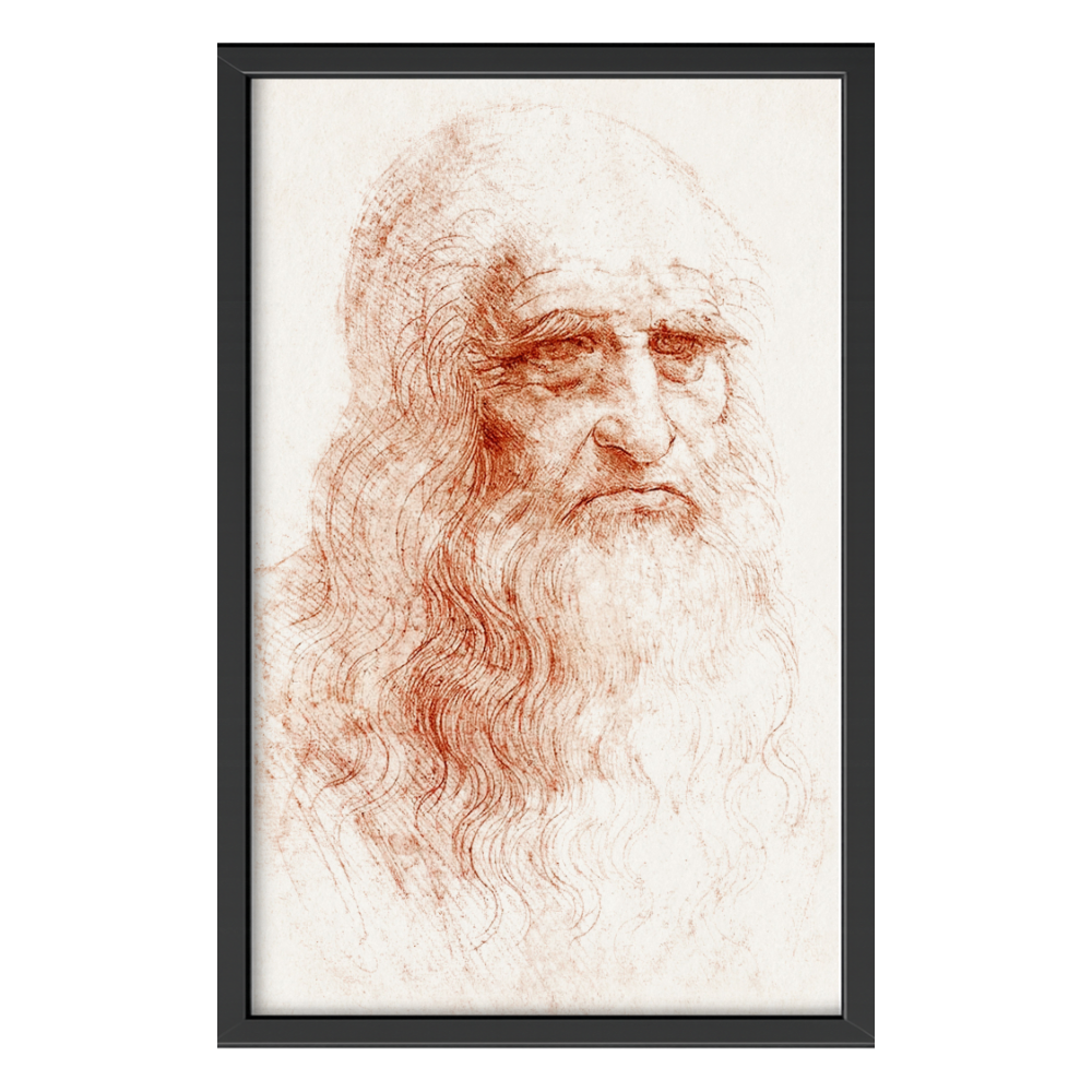 Recarga vertical Larga Switch in Art impressa Da Vinci "Autorretrato de Leonardo da Vinci"