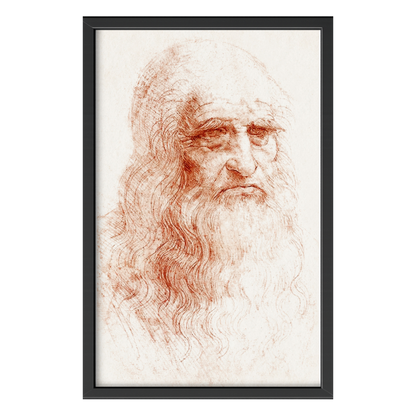 Recarga vertical Larga Switch in Art impressa Da Vinci "Autorretrato de Leonardo da Vinci"