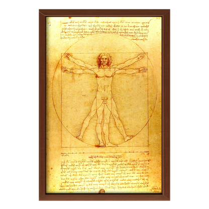 Recarga vertical Larga Switch in Art impressa Da Vinci "Hombre de Vitruvio"