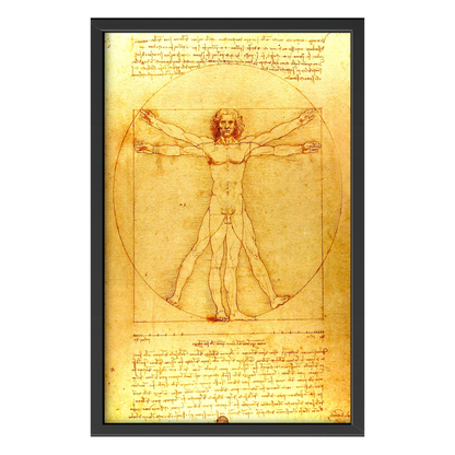 Recarga vertical Larga Switch in Art impressa Da Vinci "Hombre de Vitruvio"
