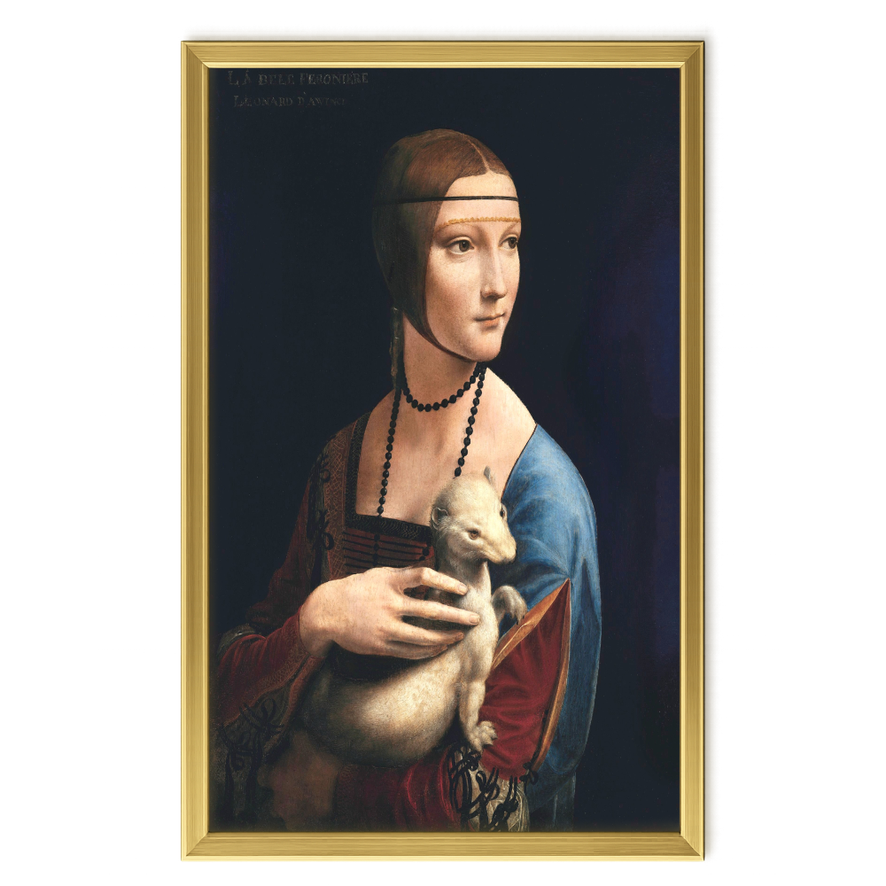 Recarga vertical Larga Switch in Art impressa Da Vinci "La dama del armiño"