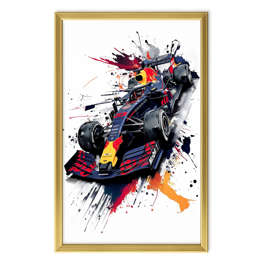 Recarga Vertical Larga Switch in Art impressa Formula 1 "Explosión de Velocidad: Espíritu Red Bull"