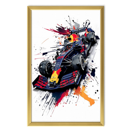 Recarga Vertical Larga Switch in Art impressa Formula 1 "Explosión de Velocidad: Espíritu Red Bull"