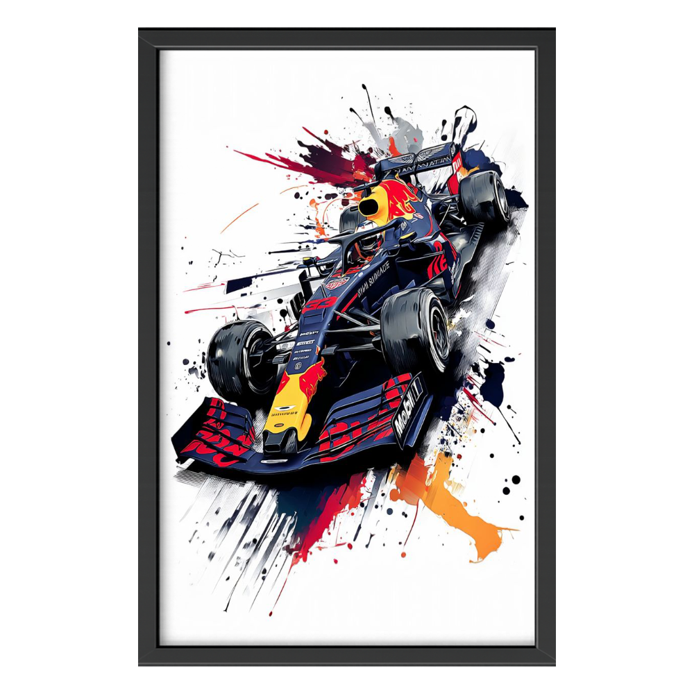 Recarga Vertical Larga Switch in Art impressa Formula 1 "Explosión de Velocidad: Espíritu Red Bull"