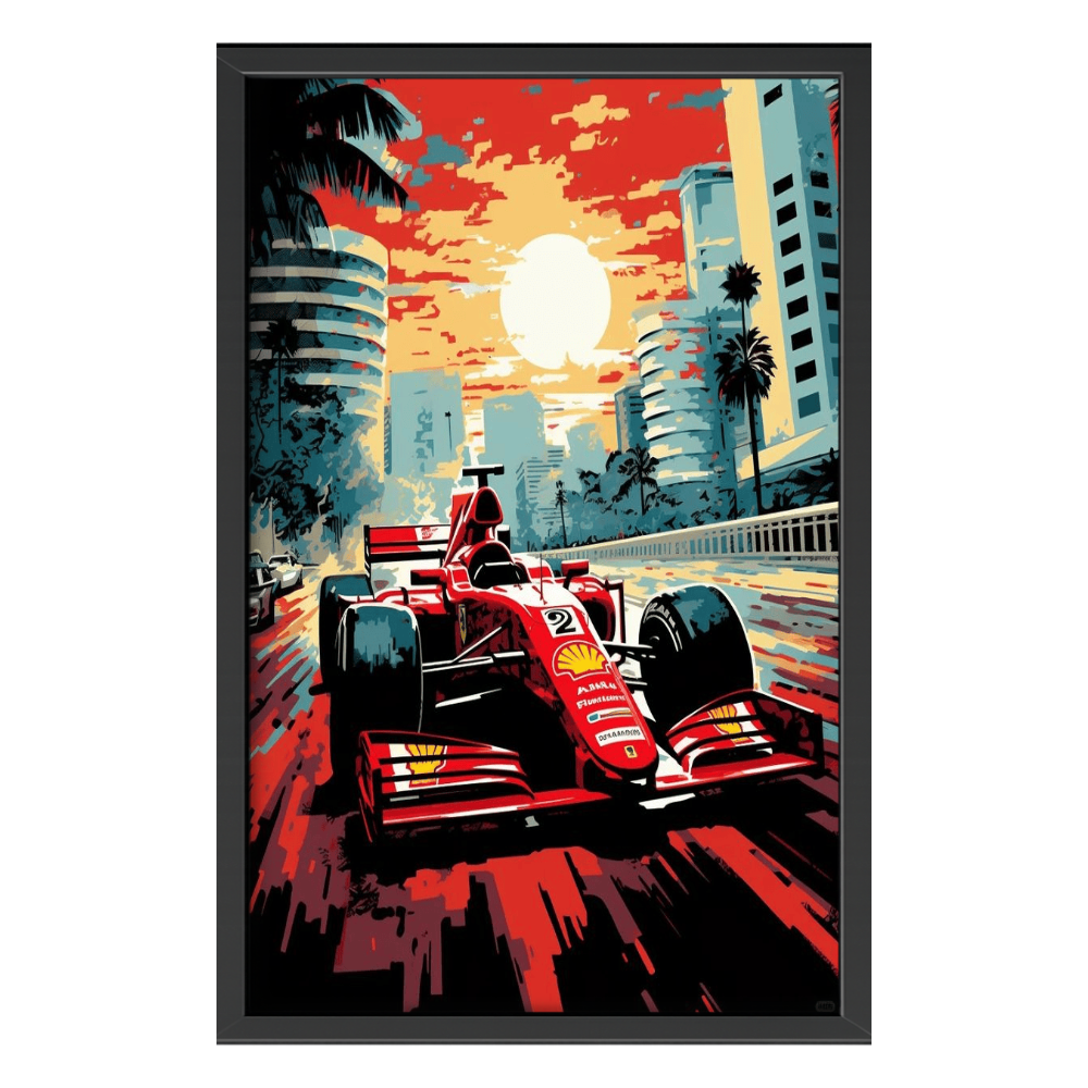 Recarga Vertical Larga Switch in Art impressa Formula 1 "Ferrari: Pasión que Desafía el Horizonte"
