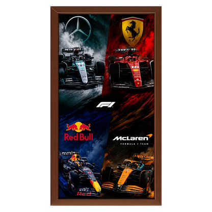 Recarga Vertical Estrecha Switch in Art impressa Formula 1 "Leyendas de la Velocidad: Los Gigantes de la Fórmula 1"