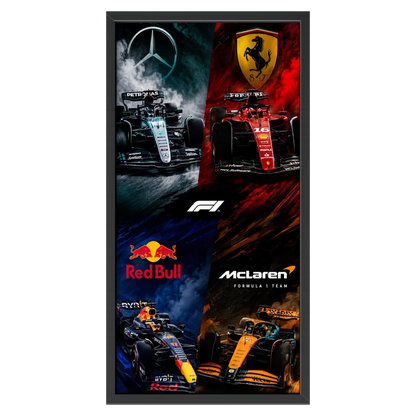 Recarga Vertical Estrecha Switch in Art impressa Formula 1 "Leyendas de la Velocidad: Los Gigantes de la Fórmula 1"