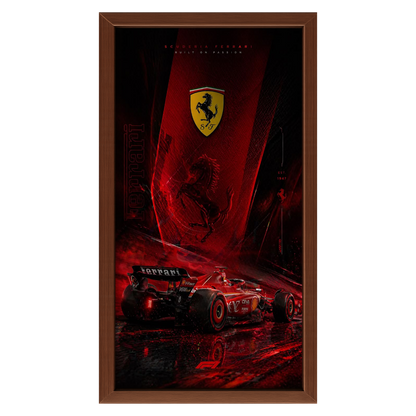 Recarga Vertical Estrecha Switch in Art impressa Formula 1 "Ferrari: Pasión Forjada en la Velocidad"