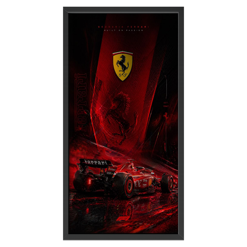 Recarga Vertical Estrecha Switch in Art impressa Formula 1 "Ferrari: Pasión Forjada en la Velocidad"