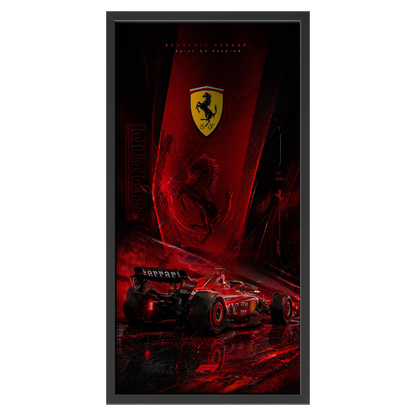 Recarga Vertical Estrecha Switch in Art impressa Formula 1 "Ferrari: Pasión Forjada en la Velocidad"