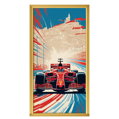 Recarga Vertical Estrecha Switch in Art impressa Formula 1 "Ferrari: Gloria sobre las Calles de Mónaco"