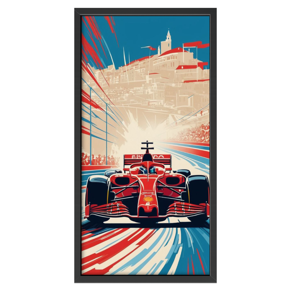Recarga Vertical Estrecha Switch in Art impressa Formula 1 "Ferrari: Gloria sobre las Calles de Mónaco"